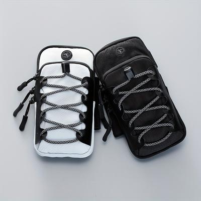 Secure Sports Phone Arm Bag, Casual Nylon Arm Strap Pouch for Running, Fitness & Outdoor Use, Universal for Men & Women