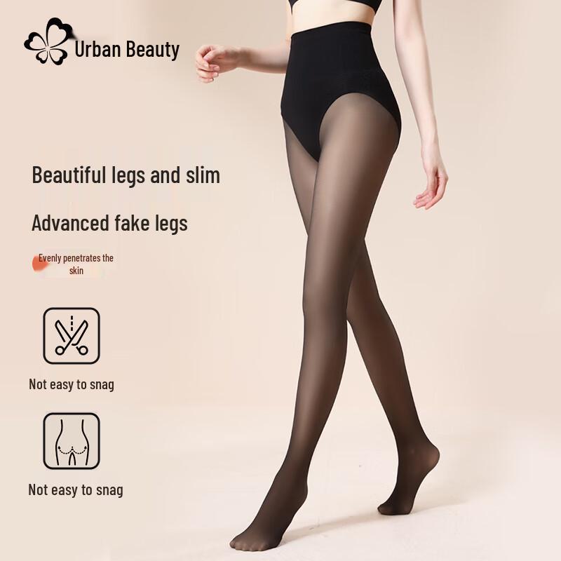 Urban Beauty Women's High Waist Sheer Footed Tights