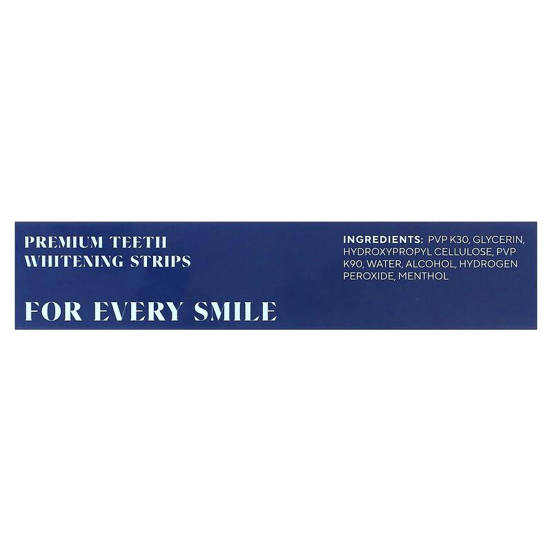 Premium Teeth Whitening Strips, Mint, 14 Strips