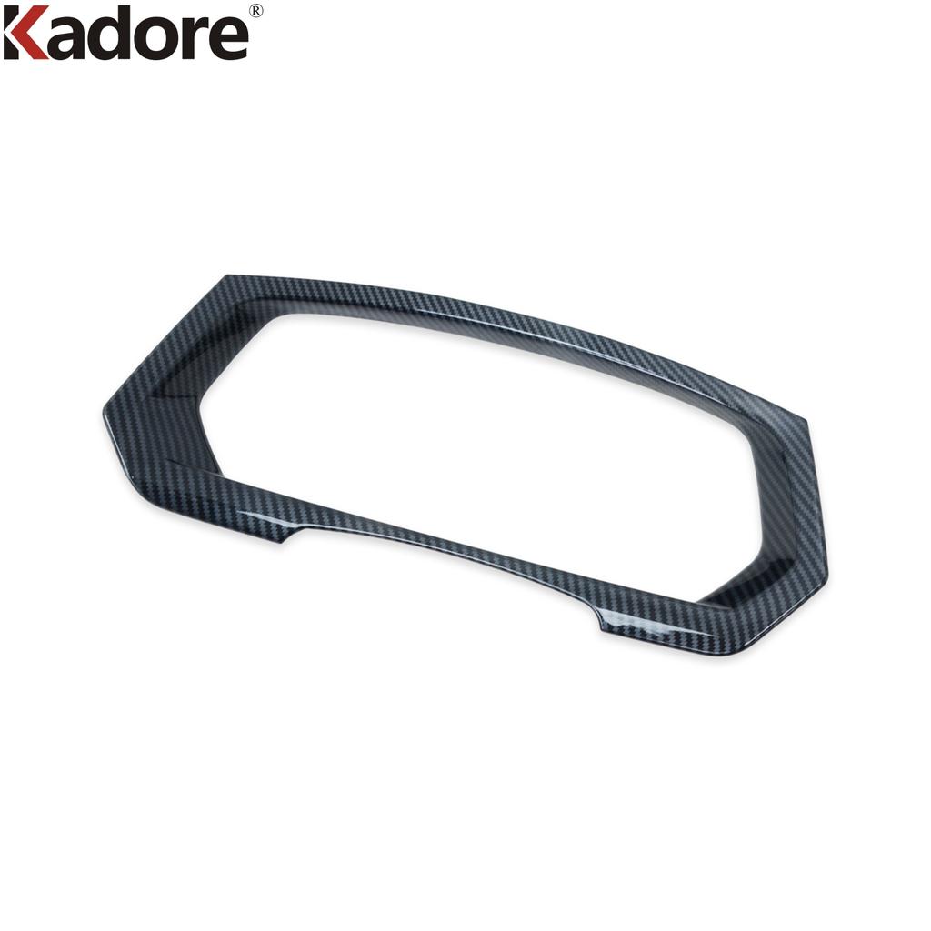 Car Dashboard trument Frame Panel Cover Trim For Volkswagen VW Tiguan MK2 2017 2018 Carbon Fiber Interior Molding Accessories