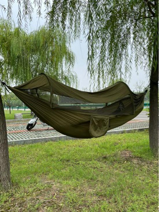 Outdoor Double Hammock: Thickened, Mosquito-Proof, Anti-Rollover for Adults & Kids, Perfect for Camping, Picnics and Hanging on Trees