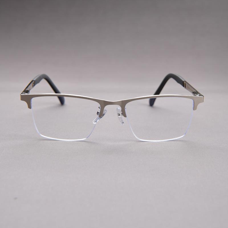 2Pcs Suit Half Frame Reading Glasses Anti-Blue Light Far Sight Glasses Men Big  Frame Business Presbyopia Glasses