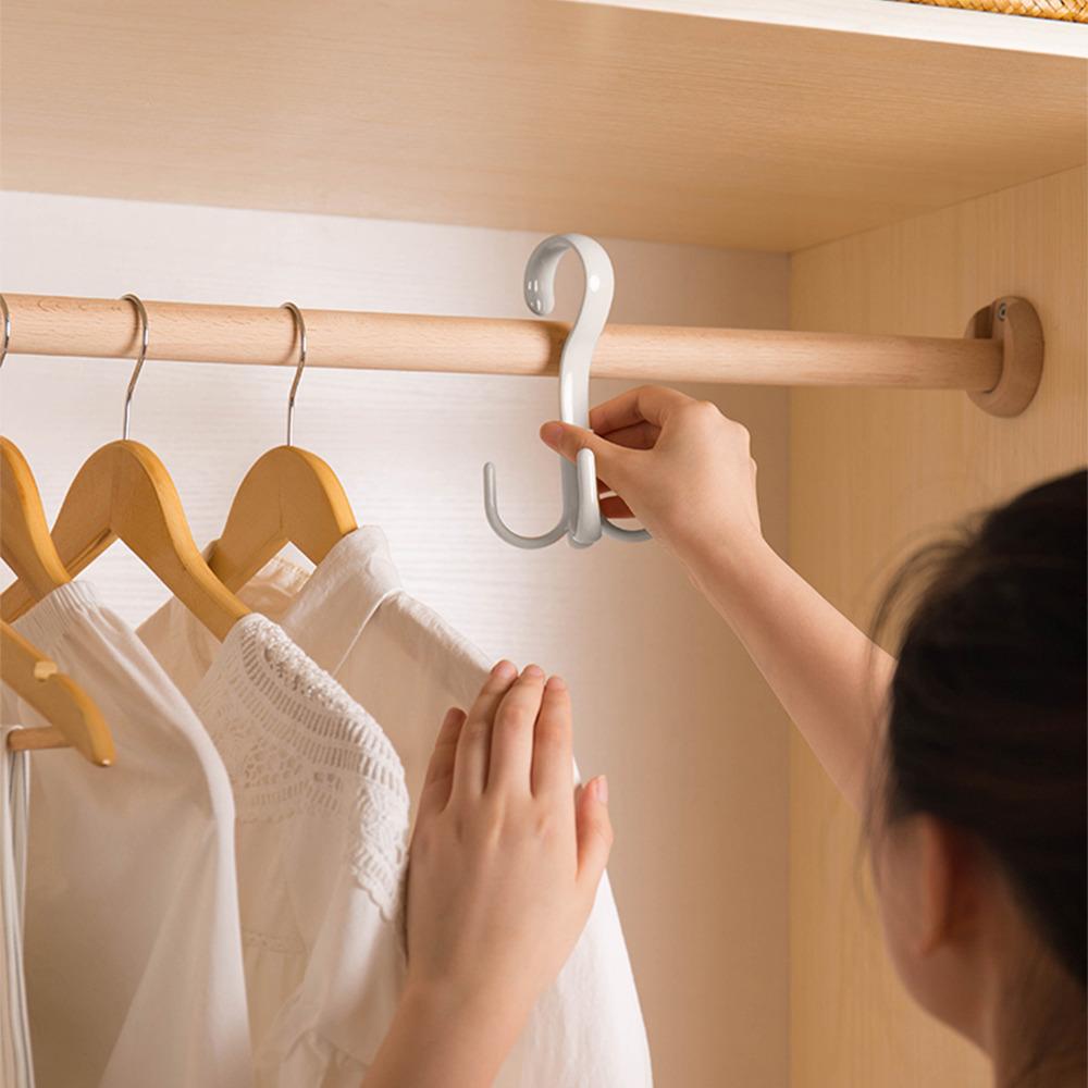 Kleiderständer für den Kleiderschrank, platzsparend, gedrehte Kleiderbügelhaken, Kleiderbügel für Taschen, Schuhe, Gürtel, Schals, Kleiderbügel