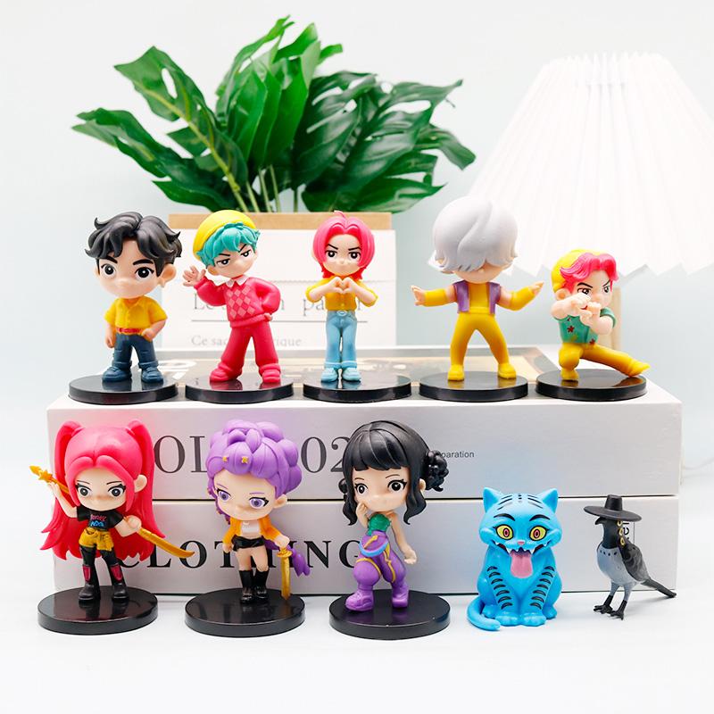 10pcs Kpop Demon Hunters Figure Model Toy Cartoon Gaming Peripherals Desk Decoration Collection Figures Model Toy For Kid Gift