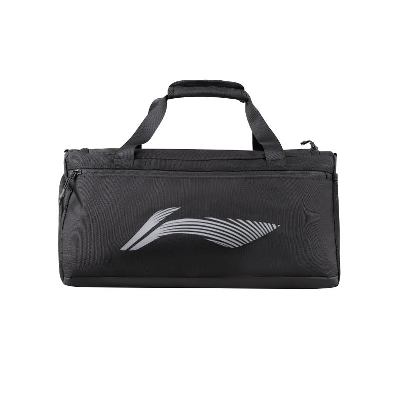 Li Ning Sports Lifestyle Series 24L Brand Logo Travel Bag Unisex Travel Bag Black Cream ABLV033