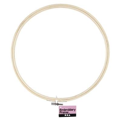2 In 1 Embroidery Hoop Frame - Round Wooden - 25 Cm