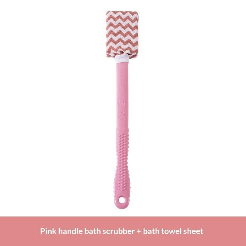Long Handle Bath Shower Brush Detachable Soft Bristle Powerful Back Scrubber Massage Tool for Body Deep Cleansing A1