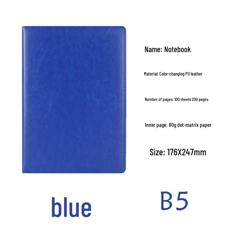 Notizbuch A5/B5 mit 64 Seiten aus Kunstleder mit individuellem Logo für Meetings