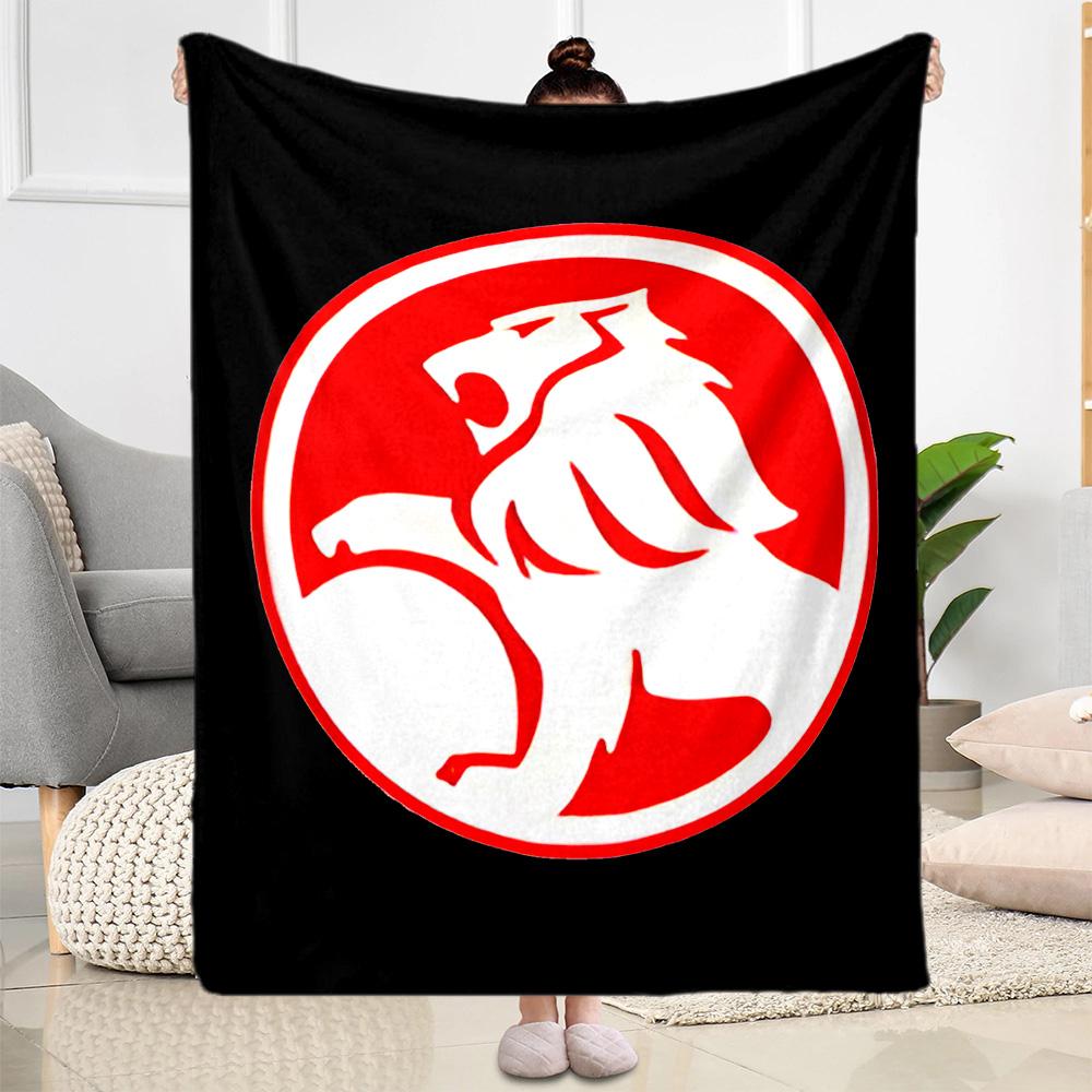 Electric Energy Holden Logo Blanket Durable Comfort Suitable for Livingroom Chair Bedding All-Season Use Stylish Decor