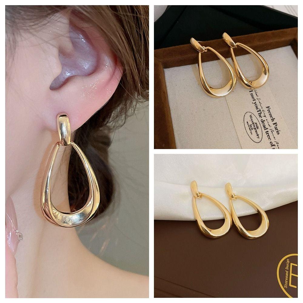 

Classic Hollow Water Drop Earrings Vintage Water Drop Eardrop Water Drop Stud Earrings Women