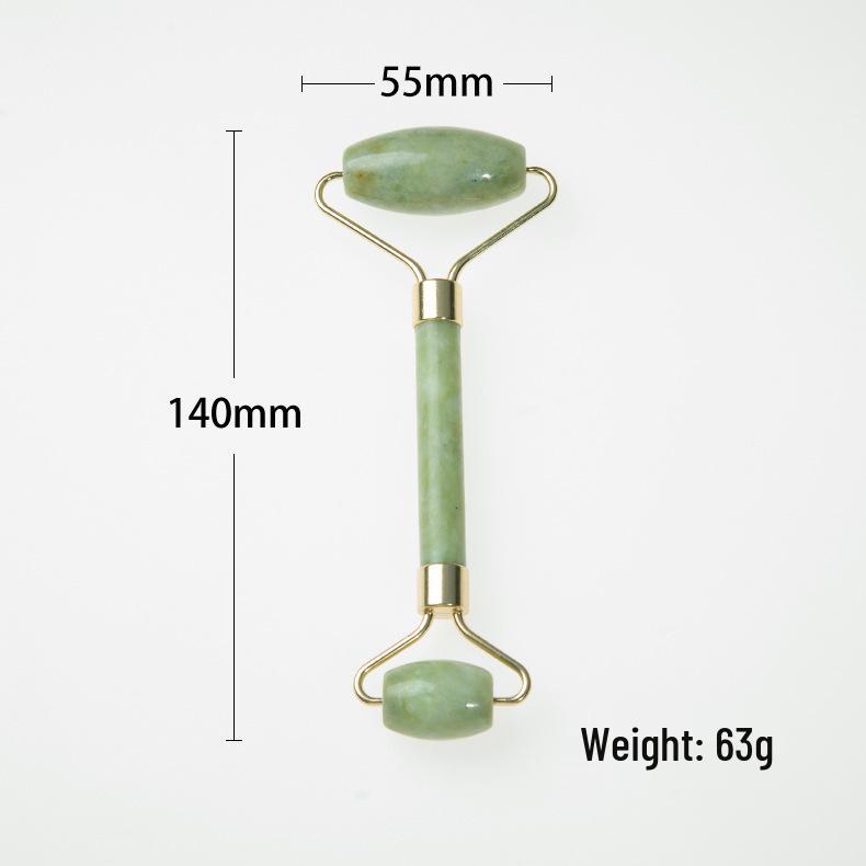 Jade Roller & Gua Sha Board Set - Xiu Jade Stone Facial Beauty Massager