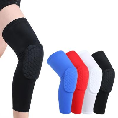 Genouillères de basket-ball, de volley-ball, en mousse alvéolée, manchon de compression pour les jambes, genouillère de sport, équipement de fitness