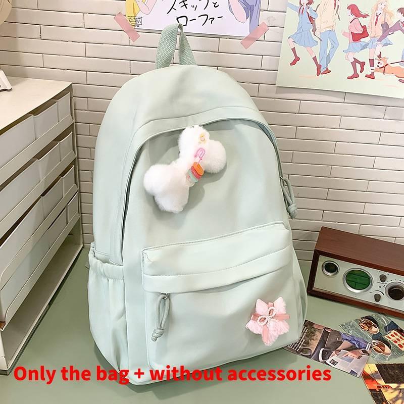 Backpack Designed Minimally With Solid Color Design For Travel And School Use