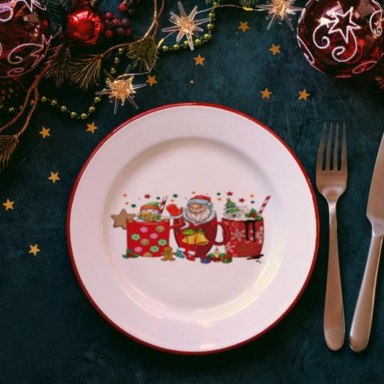 10 Sheets UV DTF Transfer Sticker Christmas Theme Waterproof DIY Crafts Mug 16OZ Glass Cup Wrap Rub On Transfer Decal Label Kit