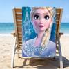 1pc Frozen8 Beach Towel with Custom Name, Beach/Swimming/Bath/Picnic/Camping Towel, Suitable for Seaside Beaches