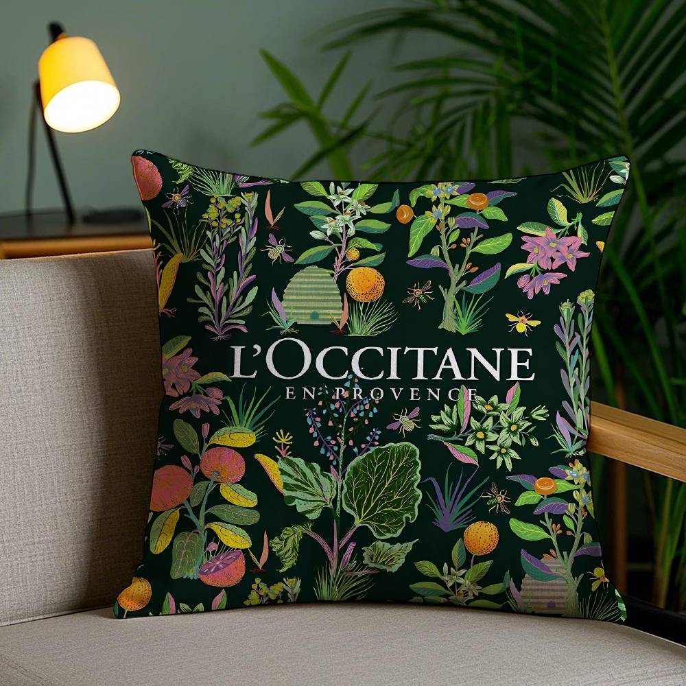 Art De Vivre LOccitane-L Pillow Case Anti-dustmite Pillowcase Invisible Zipper Silky Short Plush Sofa Cushion Cover