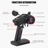 6CH 2.4G RC Transmitter with Receiver with LCD Screen Anti-Jamming Remote Controller Long Distance 300m for RC Car Crawler Boat