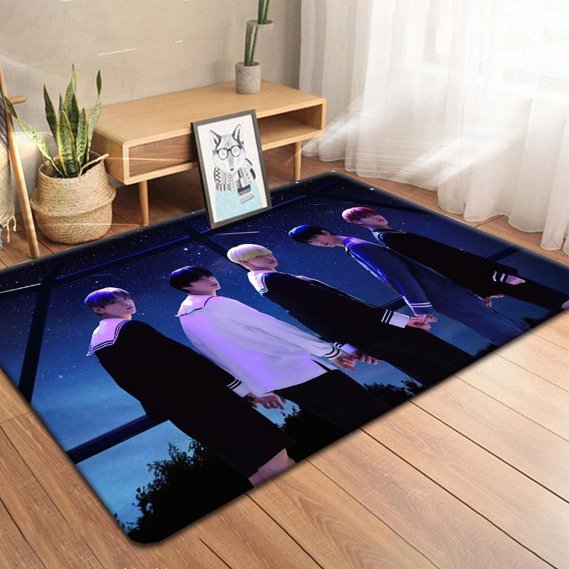Koreanische Boy Band TXT Teppich Küche MatEingang Fußmatte Schlafzimmer Boden Dekoration Wohnzimmer Teppich Badezimmer Anti-rutsch-teppiche