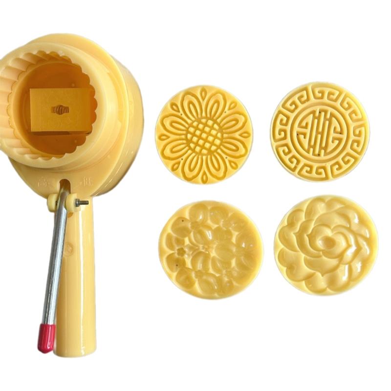 Handgepresste Eishaut-Mondkuchenform, Schokoladenformen, flexible ABS-Kunststoffe, Gebäck-Dessertform für Backbegeisterte