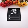 WIFI Sign Mirror Wall Stickers 3D Acrylic Rewritable Handwriting Account and Password For Public Shope Signage Decorate