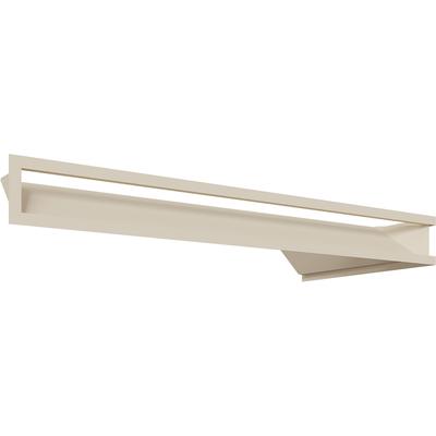 Lüftungsabdeckung LUFT Ecke links 80x40x9 creme Slim