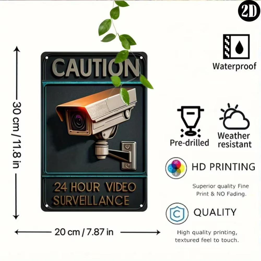 CamVintagePro™ Vintage - Inspired Security Camera Sign | Multipurpose Home & Bar Decoration | Ideal Gift Option