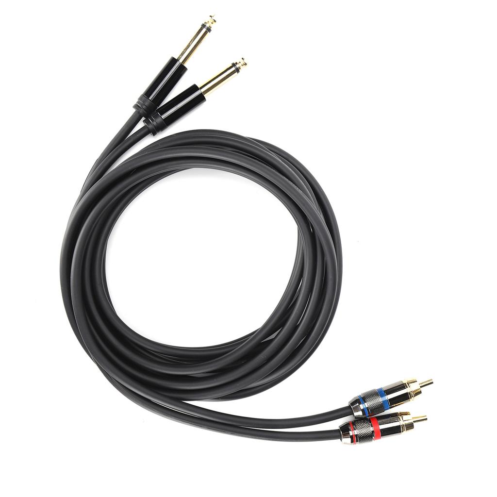 JORINDO Dual 6.35mm Male to Double RCA Male Cable o Distributor Connection CableJD6094‑3m