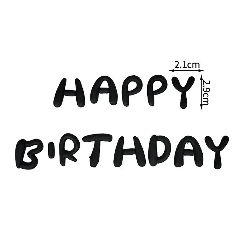 

Cake Topper, English Letters Happy Birthday Cake Topper, Ins Colorful Letters Rainbow for Kids 1st Birthday Party Supplies