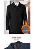 Men's Mid-Length Lapel Button-Up Jacket for Spring & Autumn