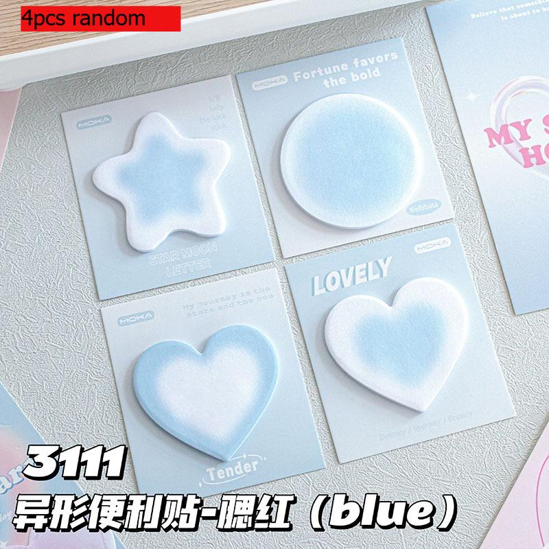 

Gift Special Shaped Sticky Notes Blush Gradient Color Student Message Office Can Be Pasted Wholesale Memo Pad Kawai Stationery