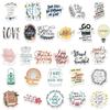 52Pcs Jesus Christians Religion Sayings Stickers Skateboard Suitcase Graffiti Luggage Motorcycle Diy Bible Sticker