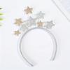 1pc Cute Star-Shaped Headband with Golden Glittery Finish - Perfect for Birthday Parties&Christmas Decorations,Festive Accessory