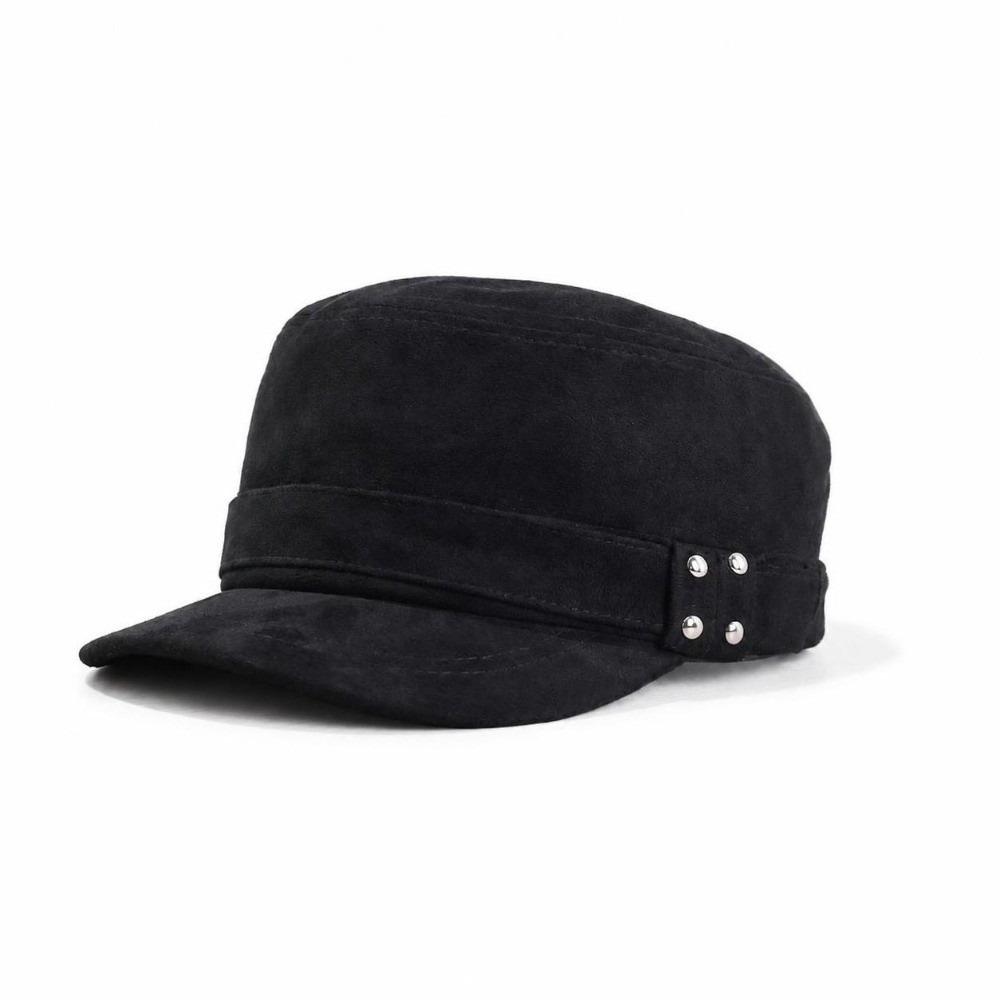 Retro Flat Top Hat Imitation Suede Newsboy Cap Korean Style Baseball Cap for Women