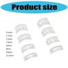 8pcs Clear Ring Size Adjusters For Loose Rings Invisible Spirals Design Silicone Resizer Guard Ring Adjuster Inserts