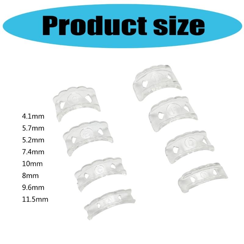 8pcs Clear Ring Size Adjusters For Loose Rings Invisible Spirals Design Silicone Resizer Guard Ring Adjuster Inserts