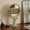 Specchi per Cosmetici in Ferro Battuto Rotanti a 360° Specchio da Tavolo Monofacciale Retrò Specchi da Principessa Arredamento Vanity per Camera da Letto