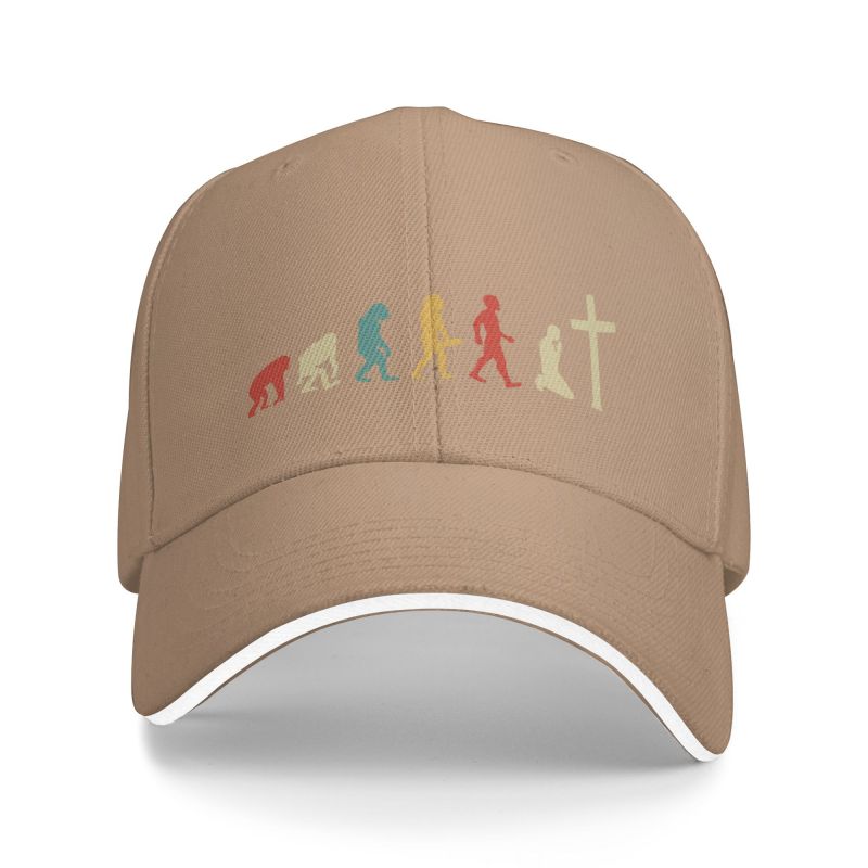 Cool Jesus Evolution Of Religion Baseball Cap Unisex Women Personalized Adjustable Adult Christian Religious Faith Dad Hat Summer