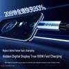 Gradient Braided Dual Type-C Fast Charging Cable with Digital Display for Huawei, Xiaomi, Vivo, Oppo, and Honor