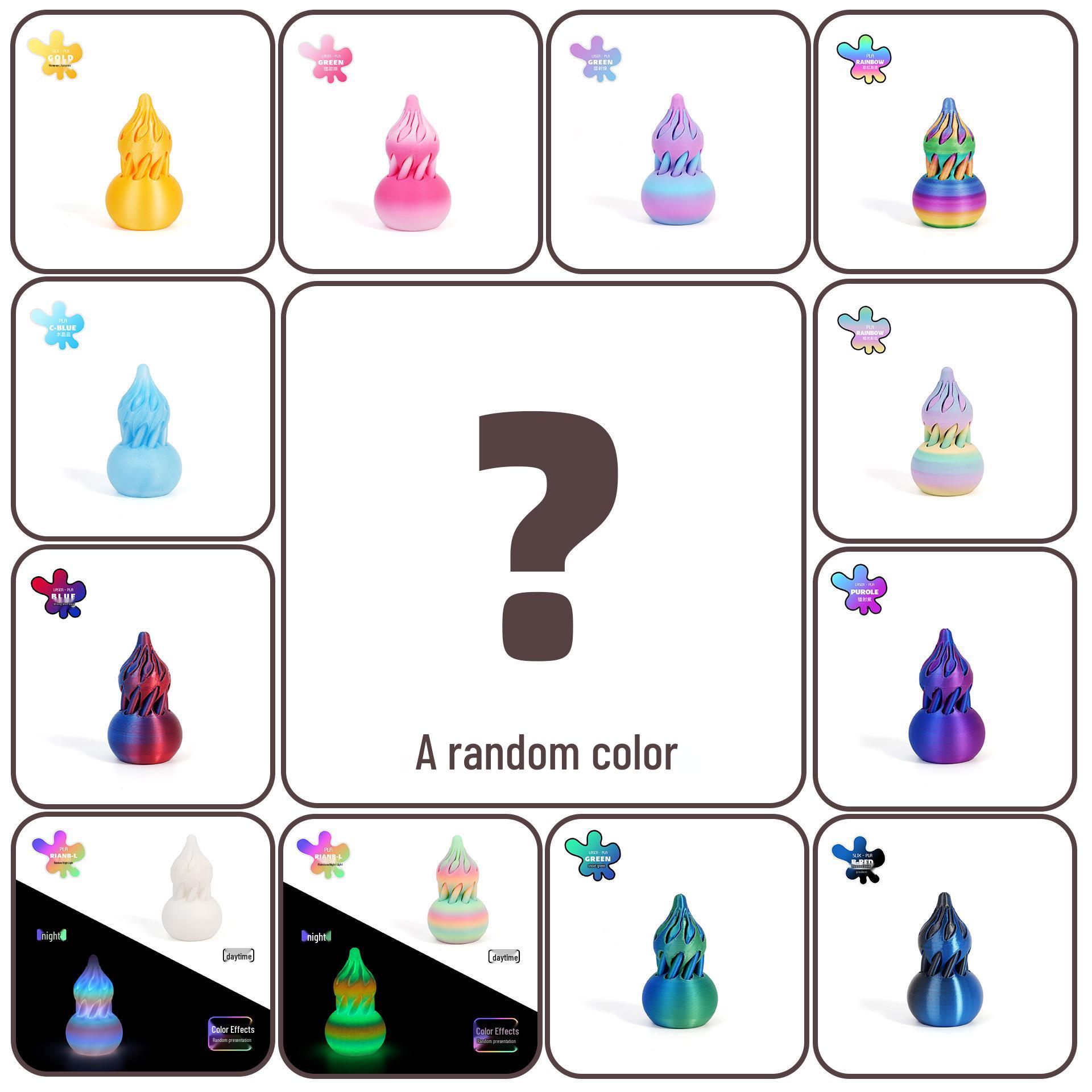 

Двухцветный спиральный 3D-печатный декомпрессионный спин-топ-тыква