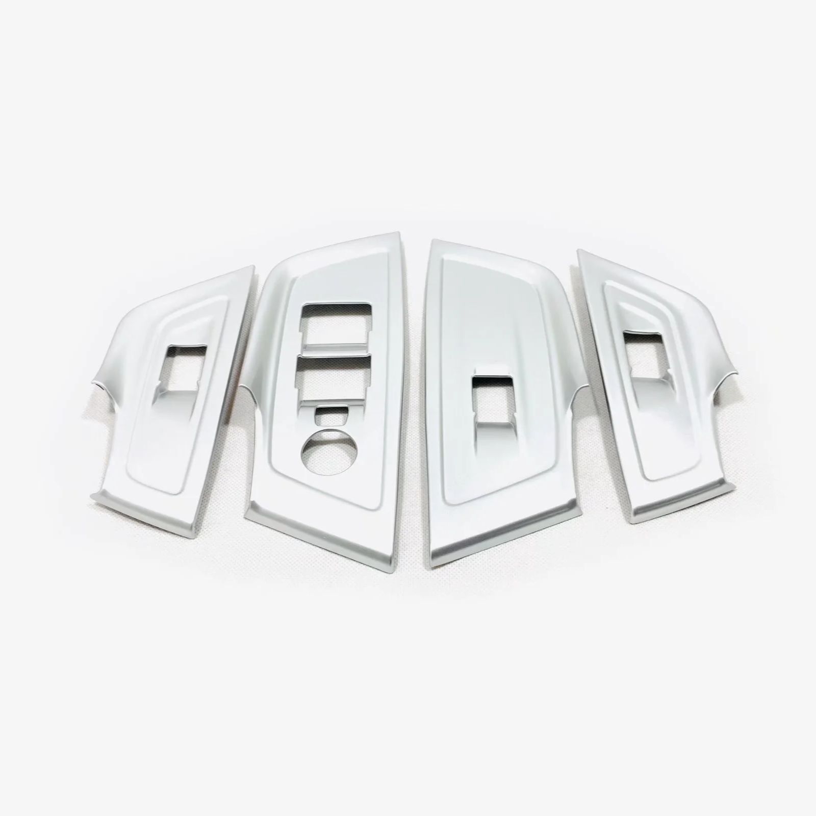 For Peugeot 508 GT    ABS Carbon Fiber Armrest Window Buttons Cover Glass Lift Adjust Switch Panel Trim Accessories LHD Silver