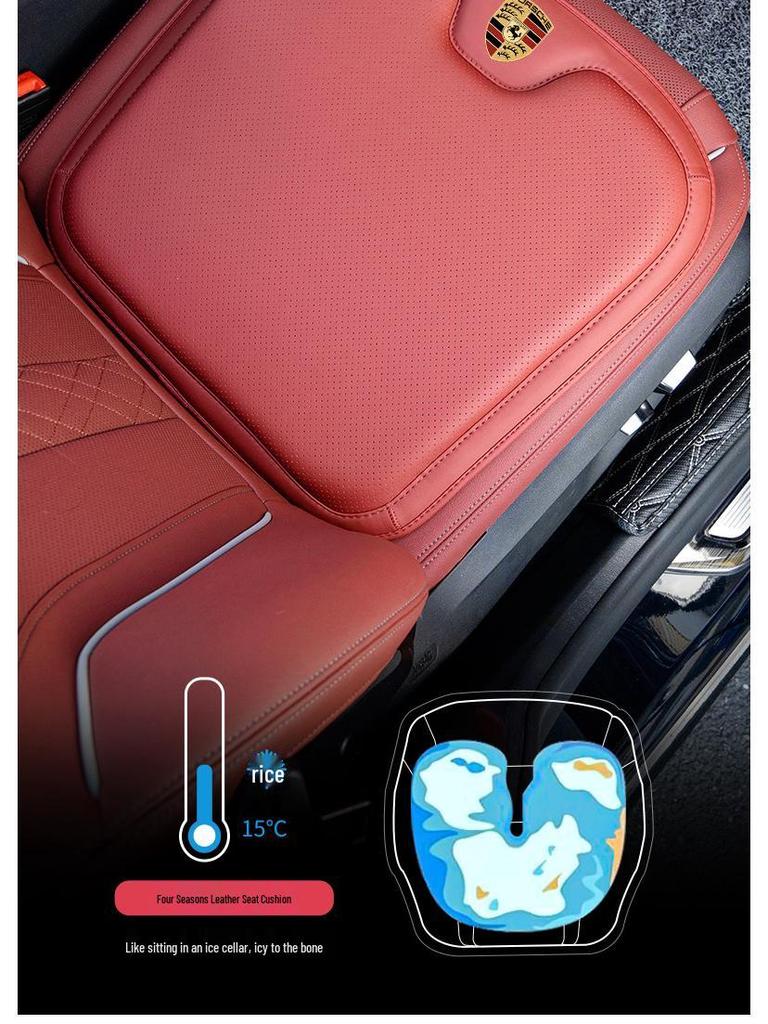 Porsche Sitzzubehör: Ganzjahres-Kissen & Lendenwirbelstützen für Cayenne, Macan, Panamera, 718