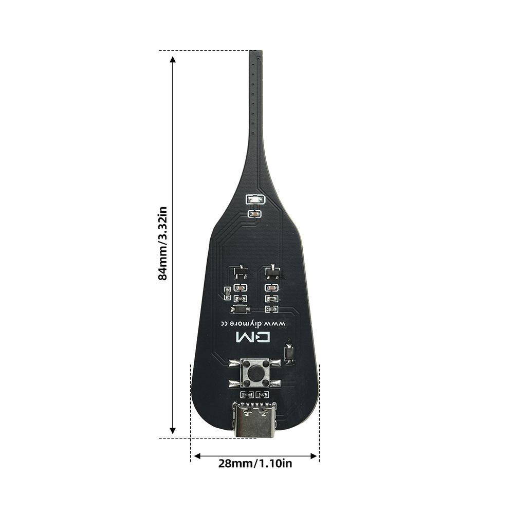 DC 5V Inductance Tester Motherboard Coil Tester Electromagnetic Induction Quick Trouble Shooting Type-C Plug/Built-in Battery
