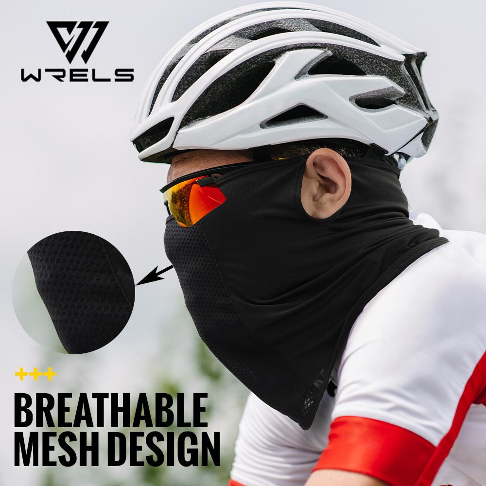 WRELS Ice Silk Sunscreen Mask Summer Sun Protection Breathable UV Resistant Windproof Uv Mask for Cycling Hiking Outdoor Sports