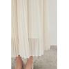 Qius Shui Yi Ren High-Waist Accordion Pleat Midi Skirt