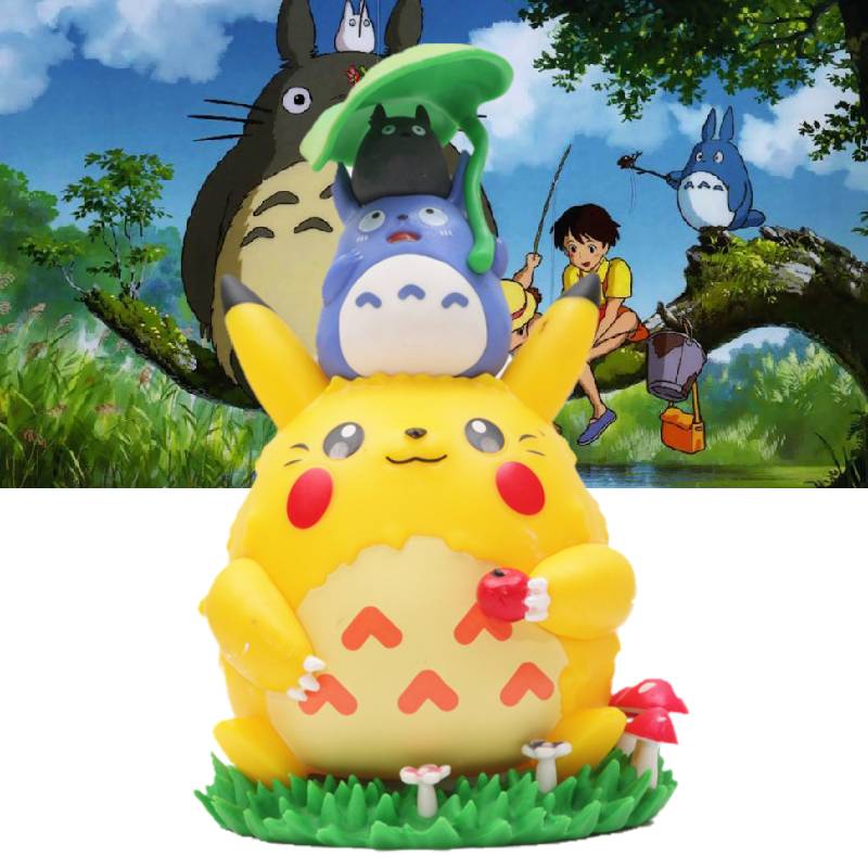 Pikachu My Neighbor Totoro Decorative Character Figure Model Toy