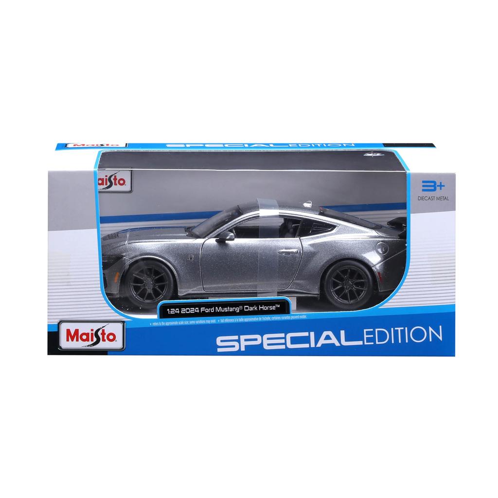 Maisto 1/24 Ford Mustang Dark Horse 2024 Grey / Diecast Model Car, Finished Product 32925 GY