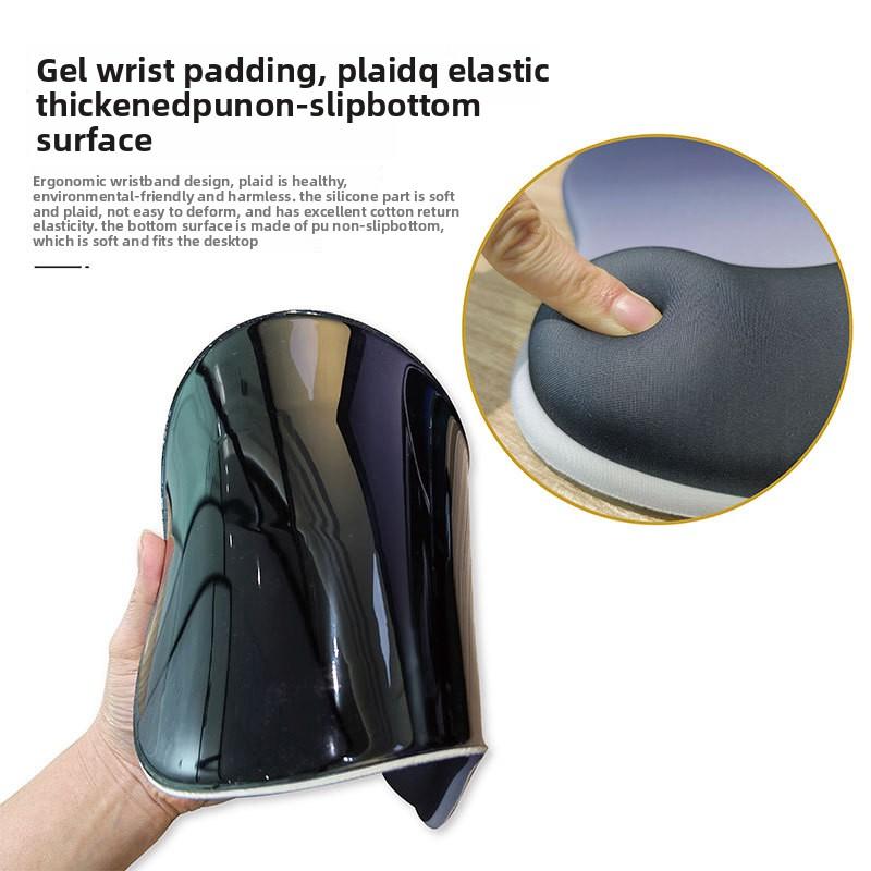 Bilek Koruyucu Mouse Pad Silikon Bilek Desteği Kademe Değişimli Basit Kalınlaştırılmış Kaymaz Ergonomik Bilgisayar Mouse Pad