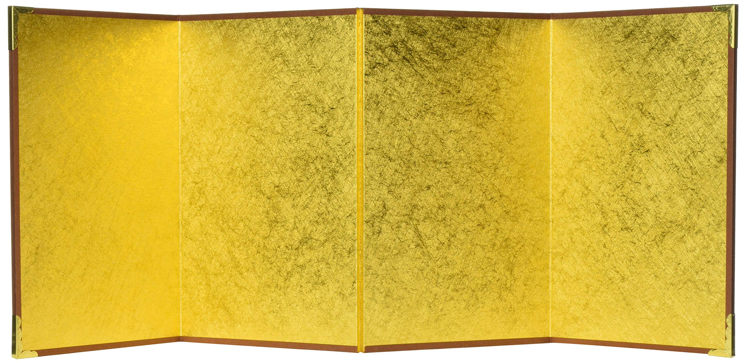 

Gold folding screen for calligraphy and painting, four panels, 20.5 x 13 cm, large size, 1128