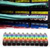 Plastic cable marker label EC-0 Wire Marker Number 0 to 9 Cable Size1.5 sqmm Colored PVC cable markers insulation marker