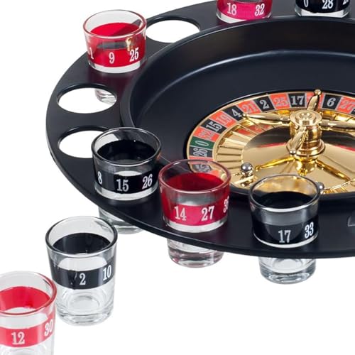 Roulette Game, 16-Hole Russian Roulette Cup, KTV Roulette Game, Drinking Tabletop Roulette Game, Party Dining Game Toy (Style)